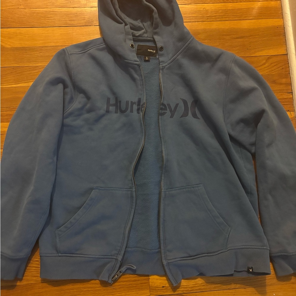 Hurley Slate Blue Zip-Up Hoodie